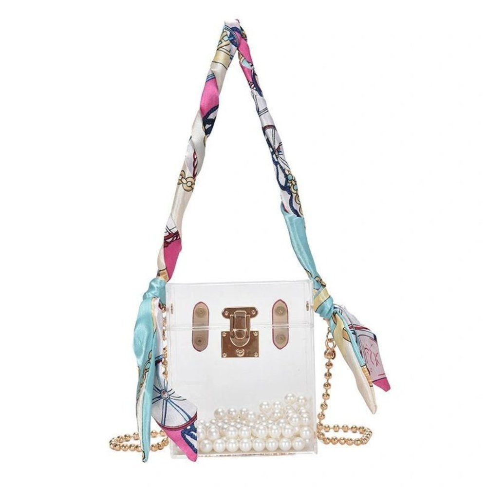 Trendy Silk Scarf Messenger Bag